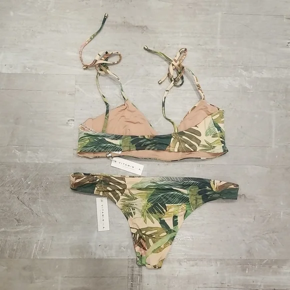 ๐VITAMIN A๐ Bikini Zuma Bralette (12 XL) & Hipster Bottom (10 Large) NWT - Picture 14 of 16